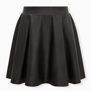 Torrid Premium Black Coated Ponte Mini Skirt